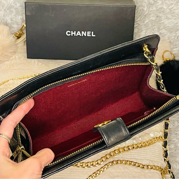CHANEL RARE Matelasse Vintage Lambskin Black Lambskin - Picture 6 of 16